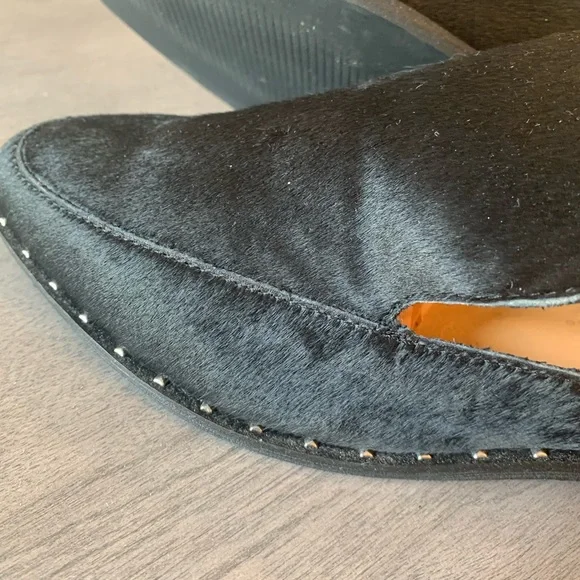 NWOT Black Calf Hair mules with silver stud detail. Sz 7.5 - Picture 11 of 15